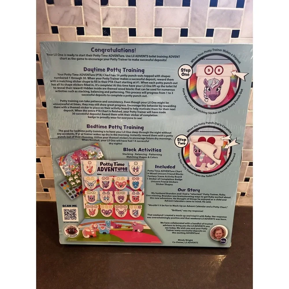 Potty Time Adventures Unicorn Friends Edition Toilet Training Advent Game NEW!!!